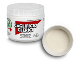 caglio in polvere barattolo rosso clerici
